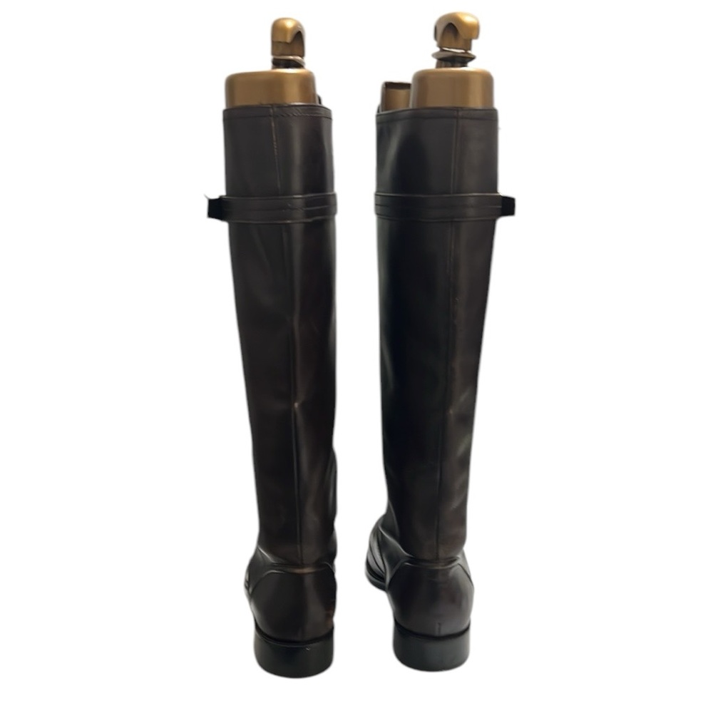 Louis Vuitton Brown Leather Knee Length Boots Size 37.5 - Picture 11 of 15